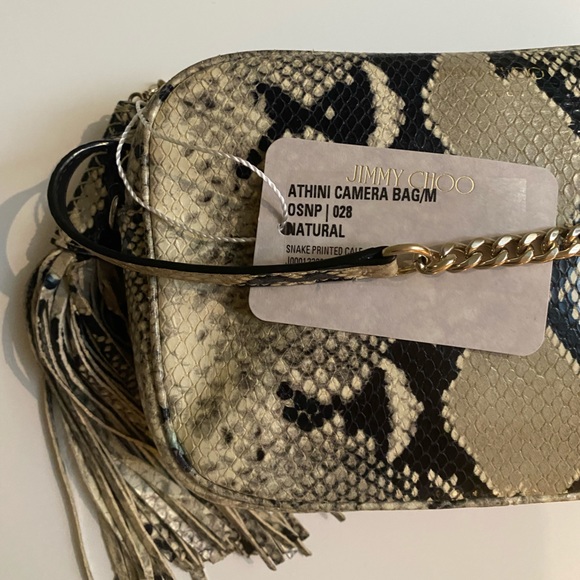 Jimmy Choo Athini Camera Bag Python-Effect - Picture 4 of 6